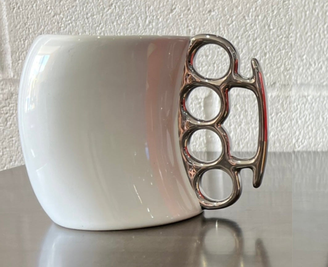 Fist Grip Mug White