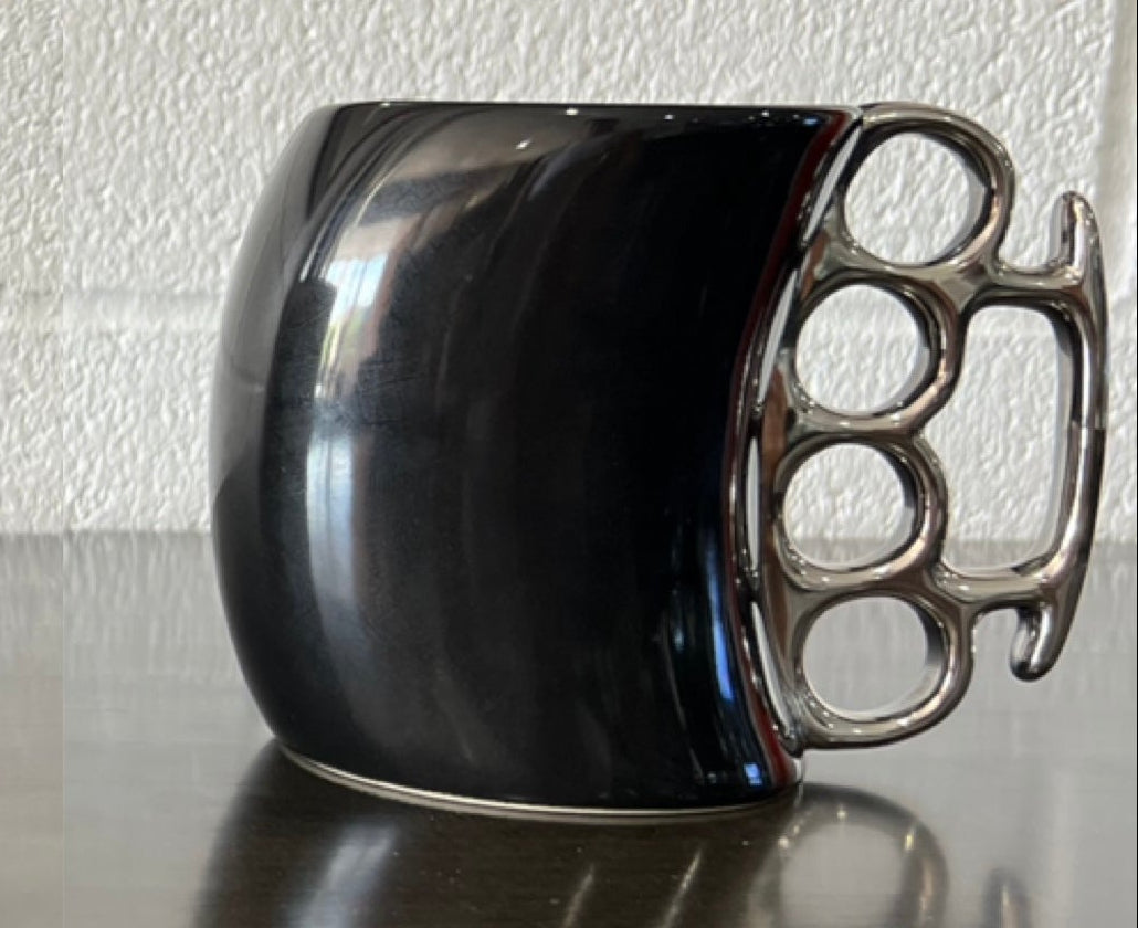 Fist Grip Mug Black