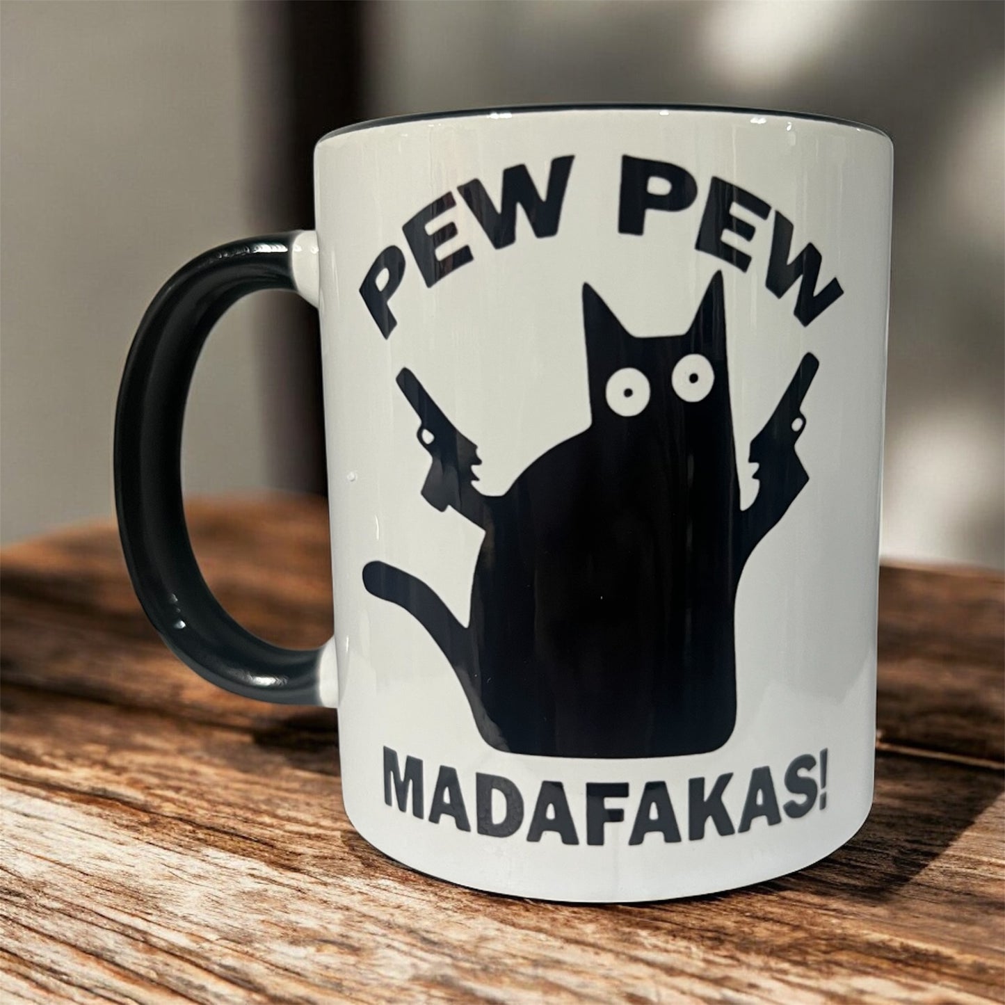 Pew Pew Mug Black